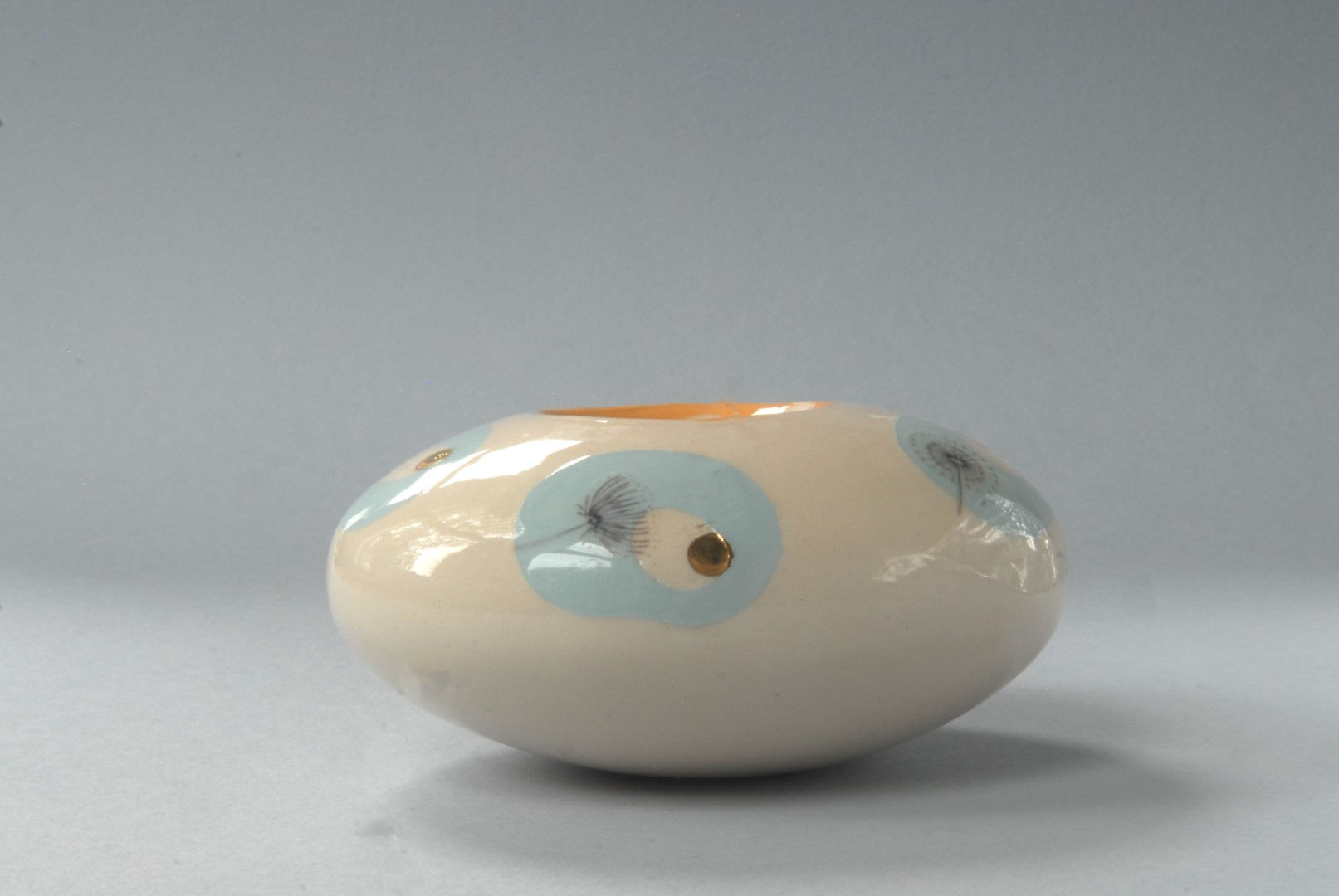 Pebble with Early Bumblebee and Seedheads