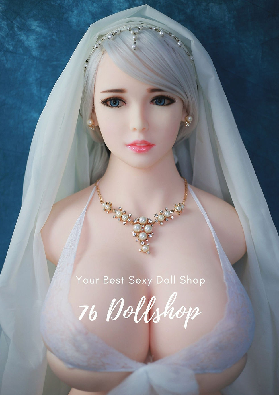 Thumbnail: JYDOLL - Half-length doll Nancy (breast model) - 90 cm (all TPE material)