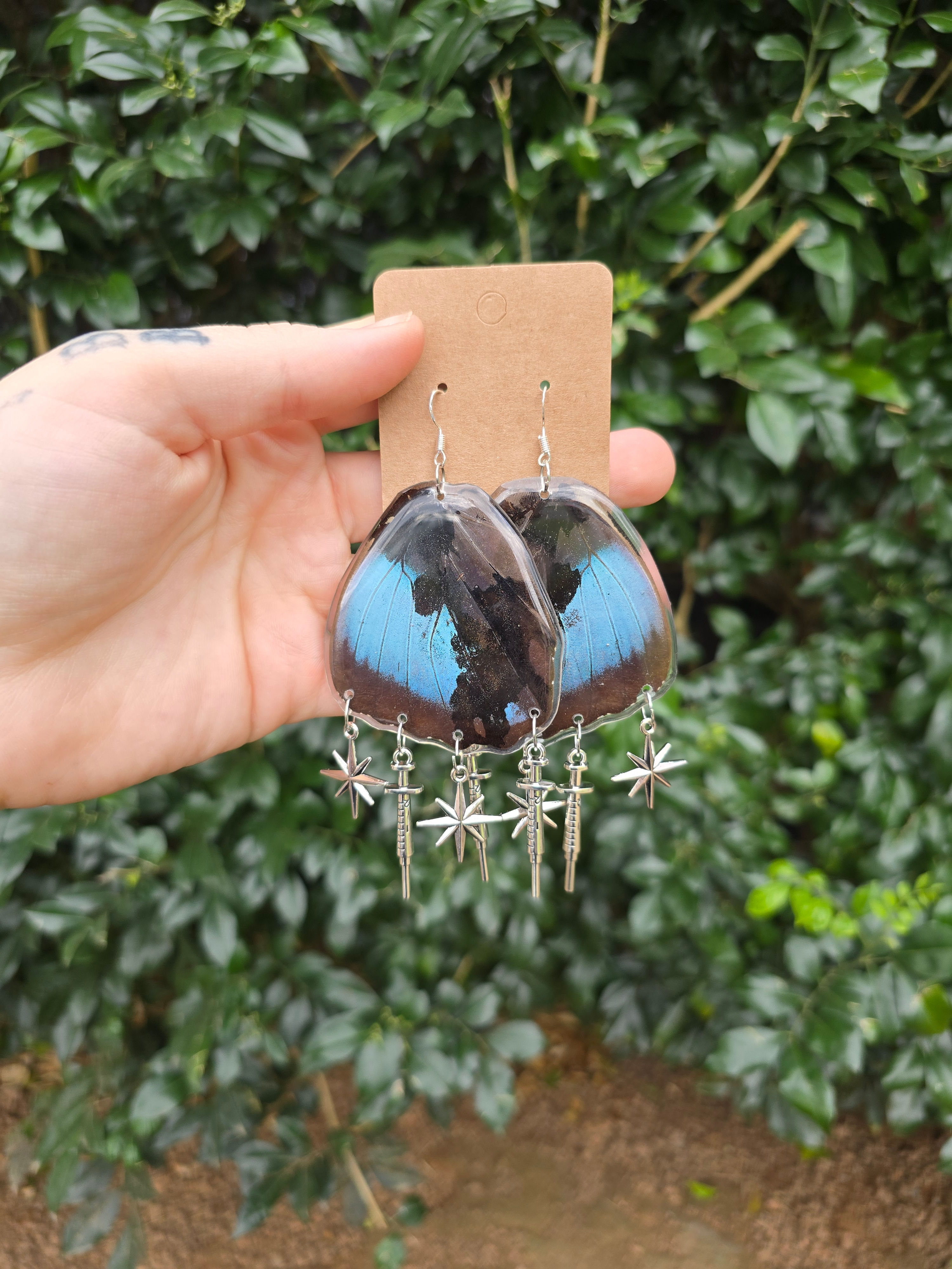 Morpho Wing Earrings