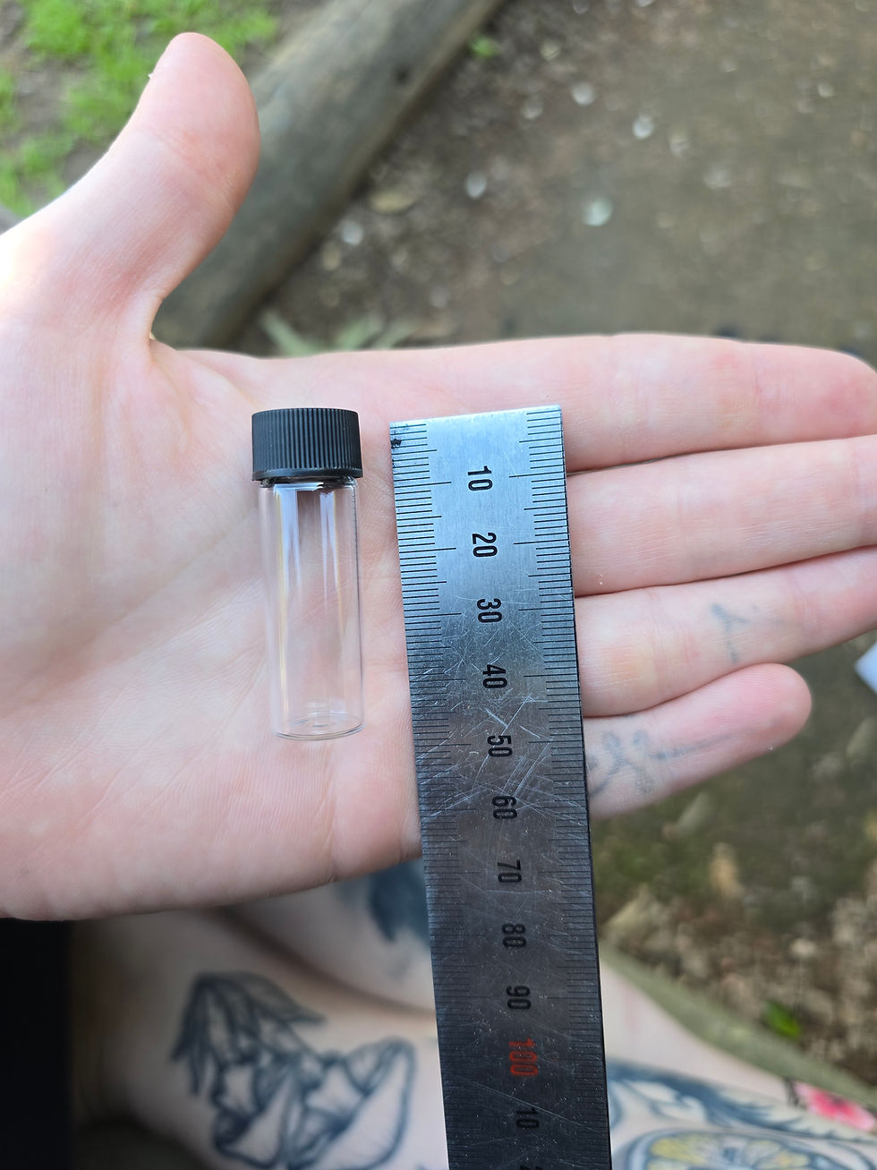 Thumbnail: 4ml Glass Vial + Lid for Wet/Diaphonized Specimens 