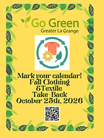 Textile take back event flyer