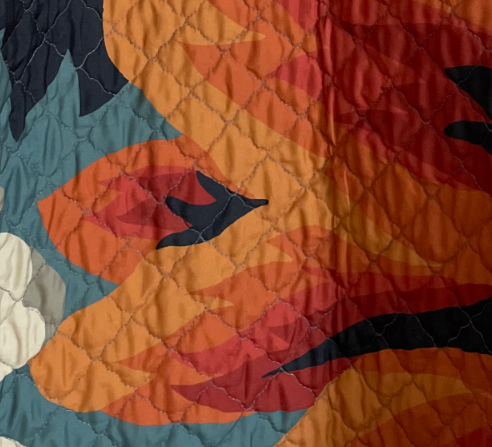 Thumbnail: **L** Floral Quilt Coat