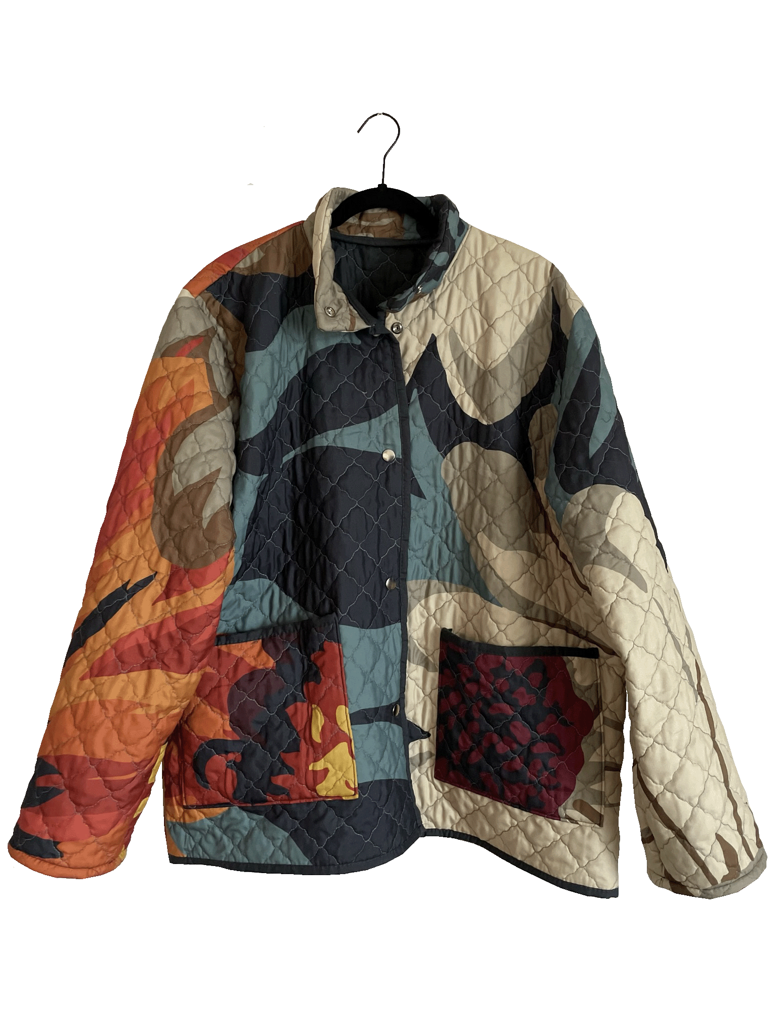**L** Floral Quilt Coat