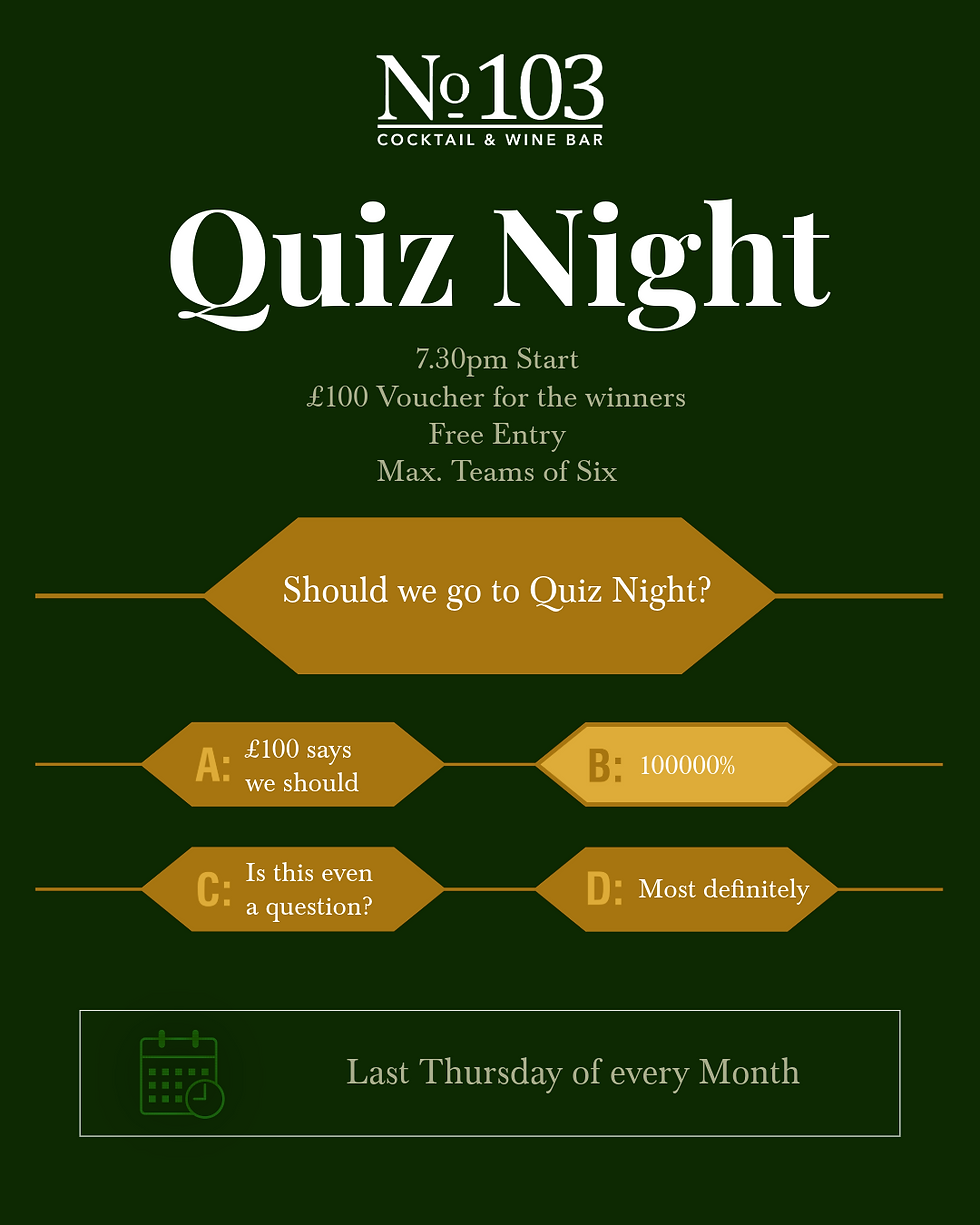 Quiz Night at No.103
