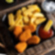 CHICKEN NUGGETS AND CHIPS (1)(4)