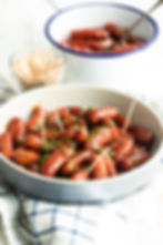 COCKTAIL SAUSAGES AND CHIPS (1)(12)