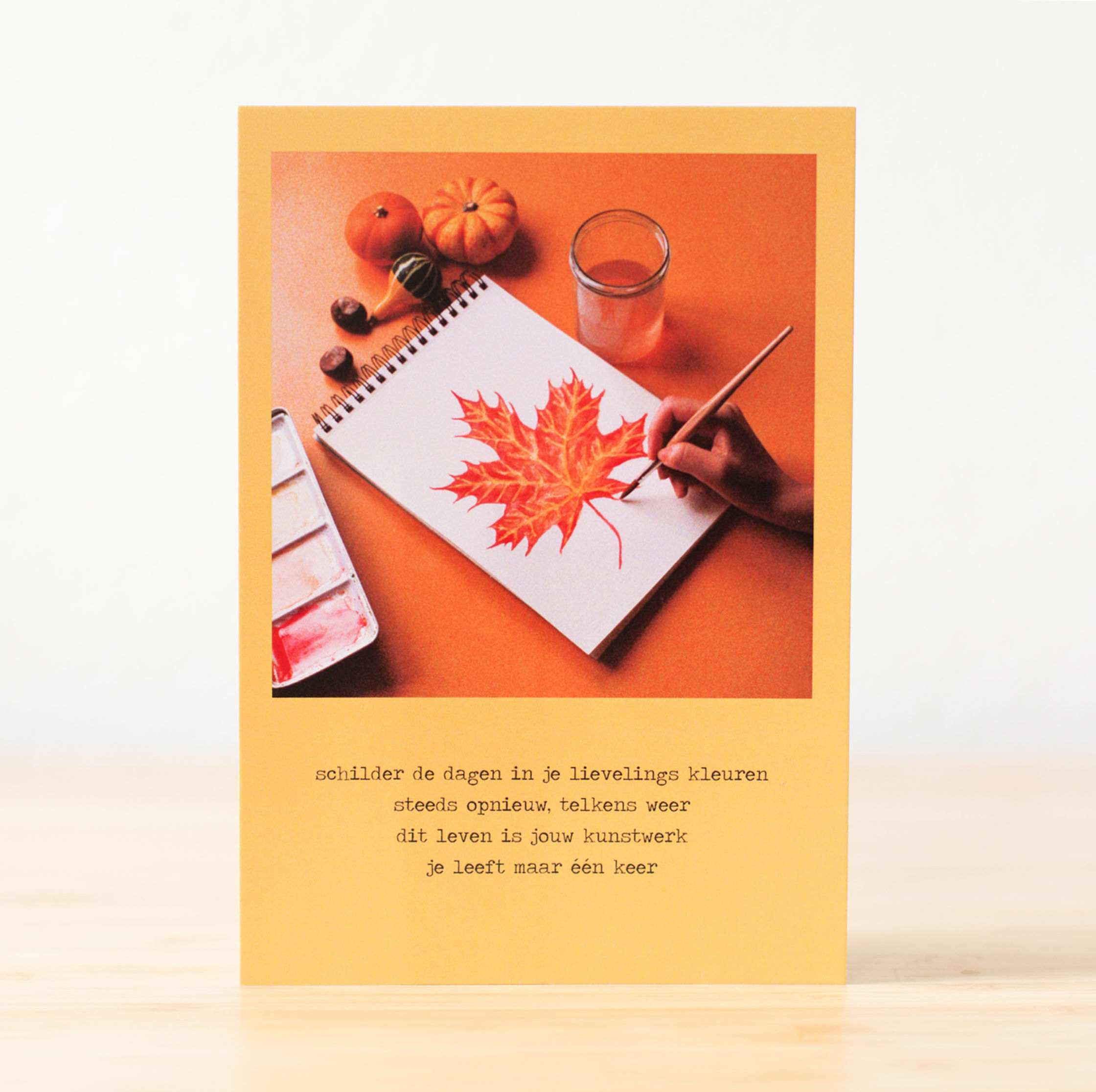 Herfst Analoge Fotokaart + Envelop