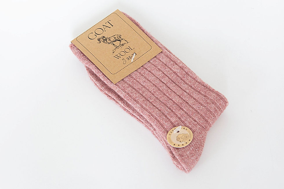 Thumbnail: Cashmere women socks natural wool