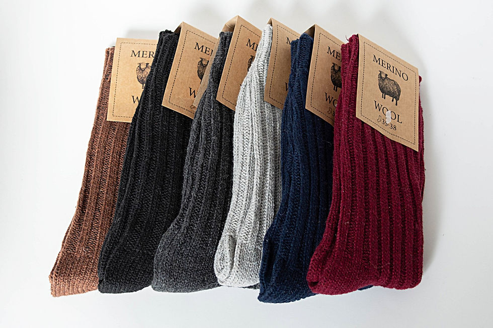 Thumbnail: Merino socks 100% Natural soft winter socks all day