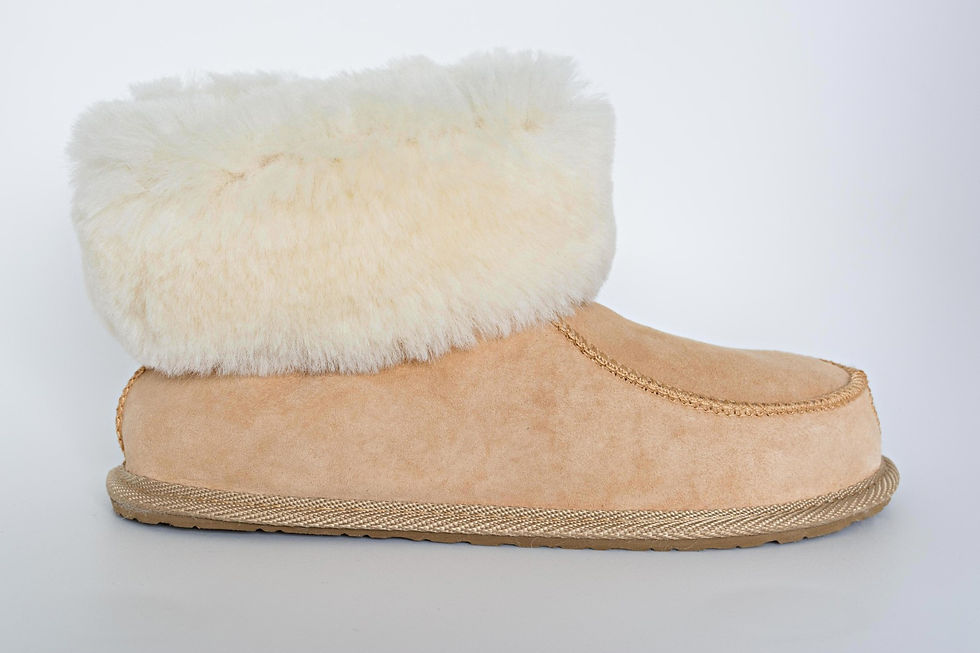 Thumbnail: Men's Women's Genuine Sheepskin Slippers/Boots Option High/Low Calf 100% Real!!!