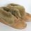 Thumbnail: Men's Women's Genuine Sheepskin Slippers Camel with ZIPPER
