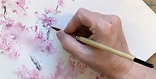 Dana hand painting cherry blossoms.png