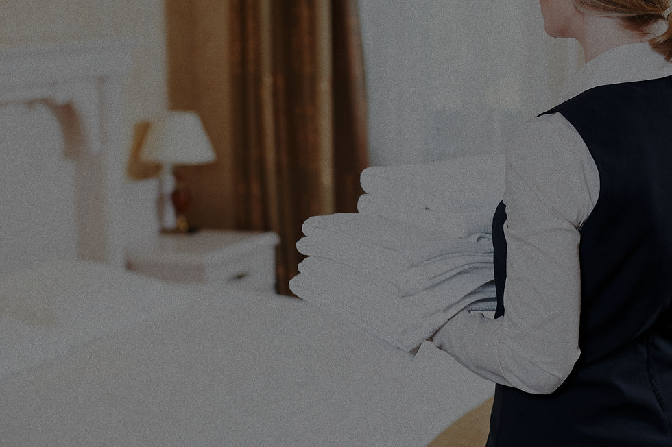 Service de ménage avec serviettes