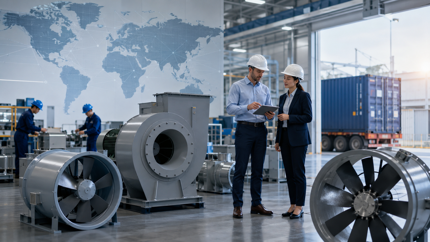 POPULA fan overseas customers industrial ventilation support