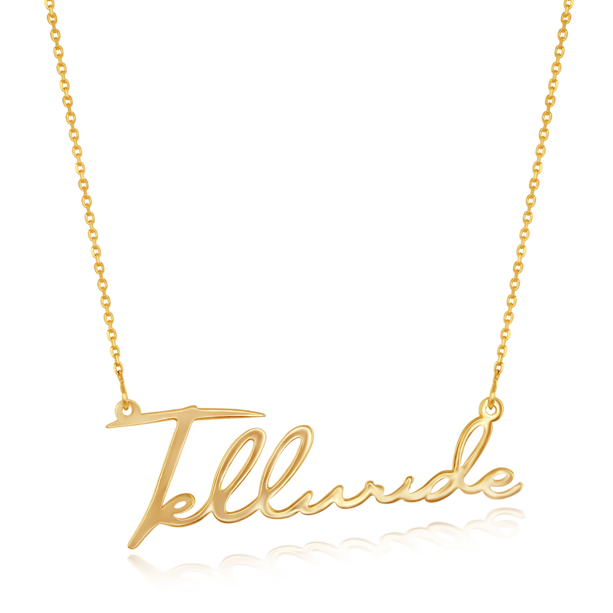 EJ- TELLURIDE SIGNATURE NECK YG