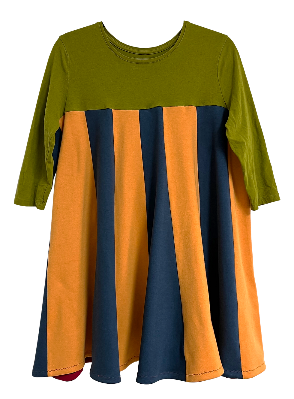 Thumbnail: striped patchwork tent dress