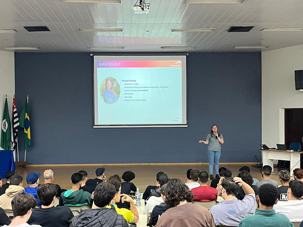 PALESTRA APROXIMA ALUNOS DO COTIP DA REALIDADE DA SIDERURGIA