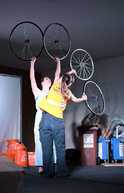danseuses roue de velo spectible