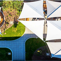rollbare Sonnensegel für Großflächenbeschattung