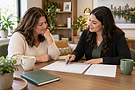 Red Deer family caregiver discussing a respite support consultation with Avelora Life