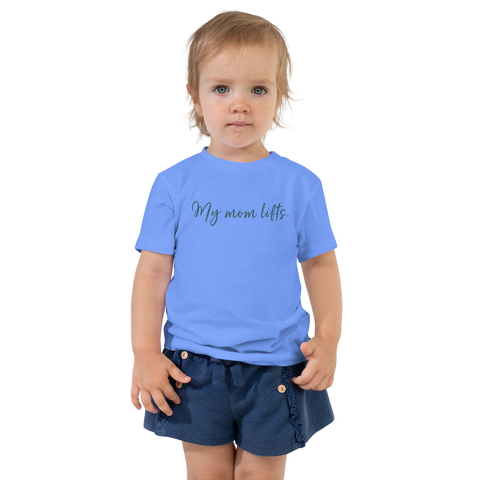 Thumbnail: Toddler t-shirt that says My mom lifts