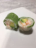 103 Verde maki de langostino y aguacate 6p
