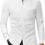 Thumbnail: DEMEANOR Stretch Mens Dress Shirts Band Collar Dress Shirts for Men Button Down