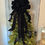 Thumbnail: Black Velvet Christmas Tree Topper bow with long streamers, Christmas Wreath bo