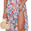 Pikkukuva: ANRABESS Women’s Summer Loose Boho Flowy Wrap V Neck 3/4 Sleeve Floral Print Sl