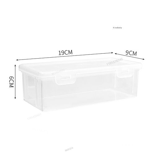 1PC Large Capacity Pencil Case Box PP Material Transparent Pencil Box Stackable