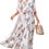 Pikkukuva: ANRABESS Women’s Summer Loose Boho Flowy Wrap V Neck 3/4 Sleeve Floral Print Sl