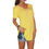 Thumbnail: Summer solid color blouse V-neck short sleeve loose T-shirt hem arc women cloth