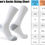 Pikkukuva: JOYNÉE 8 Pairs Mens Crew Cushion Socks Work Athletic Running Socks Casual Breat