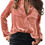 Pikkukuva: Women's Vintage Velvet Top Winter Fall Casual Long Sleeve Button Down Shirts Bl