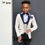 Thumbnail: Pink Boys Suits Wedding Tuxedo 3 Piece Set Holiday Formal Dresses Kids Clothes 