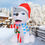 Pikkukuva: GOOSH 4 FT Christmas Inflatables Dog Outdoor Decorations Blow Up Husky Dogs Hol