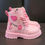 Pikkukuva: Girls Boots Kids Fashion Rubber Boots Cool Girl Autumn and Winter Cotton Soft S