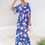 Pikkukuva: ANRABESS Women’s Summer Loose Boho Flowy Wrap V Neck 3/4 Sleeve Floral Print Sl
