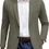 Pikkukuva: olive green suit jacket, white shirt, brown belt, blue pant