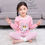 Thumbnail: 2024 Spring Autumn Children Pajama Sets Cartoon Cat Sleepwear for Kids 2-14year