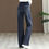 Pikkukuva: Oversize 34 Casual Wide Leg Jeans Women Patchwork High Waist Vintage Baggy Vaqu