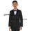 Thumbnail: Wedding Suit for Boys Jacket Pants Vest Bow Tie 4-Piece Set Fashion Kids Blazer