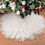 Pikkukuva: AISENO 60 Inch Fluffy Tulle Christmas Tree Skirt, Elegant Vintage Design, Chris