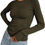 Pikkukuva: BTFBM Women's Casual Tops Fall Winter 2024 Long Sleeve Crew Neck Workout Stretc