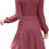 Thumbnail: SAMPEEL Womens Square Neck Long Sleeve Fall Dresses Casual Babydoll Sweater Dre