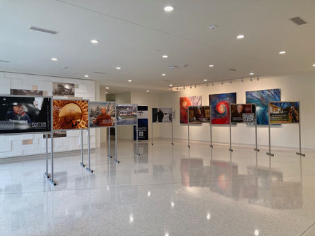 All Set for Our Art Exhibition Opening at the Iversen Center!