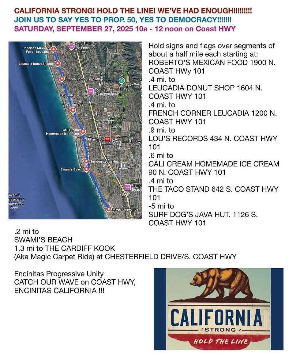 California Strong Peaceful Rally Event