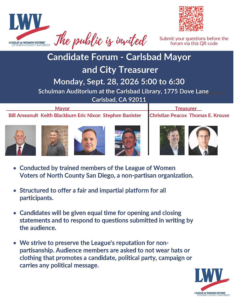 Carlsbad Mayor & Treasurer Forum