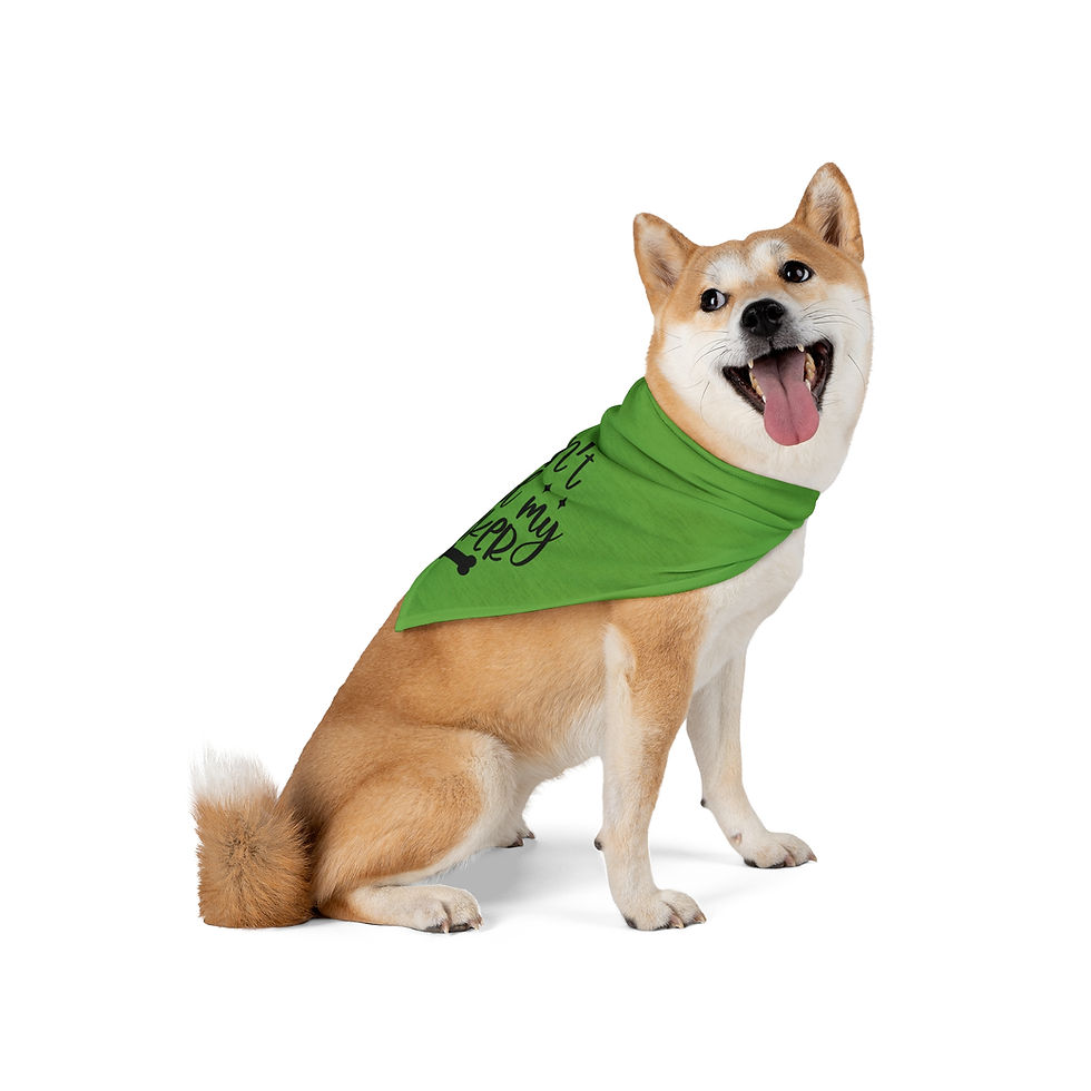 Thumbnail: Cute "Can't Hold My Licker" Green Pet Bandana – Perfect for Dog Lovers Fun Vibes