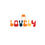 Thumbnail: Motivating Colorful 'Lovely' Kiss-Cut Stickers for Positivity Accessories